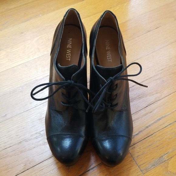 Nine West Leather Platform Boot Heels - Picture 4 of 8